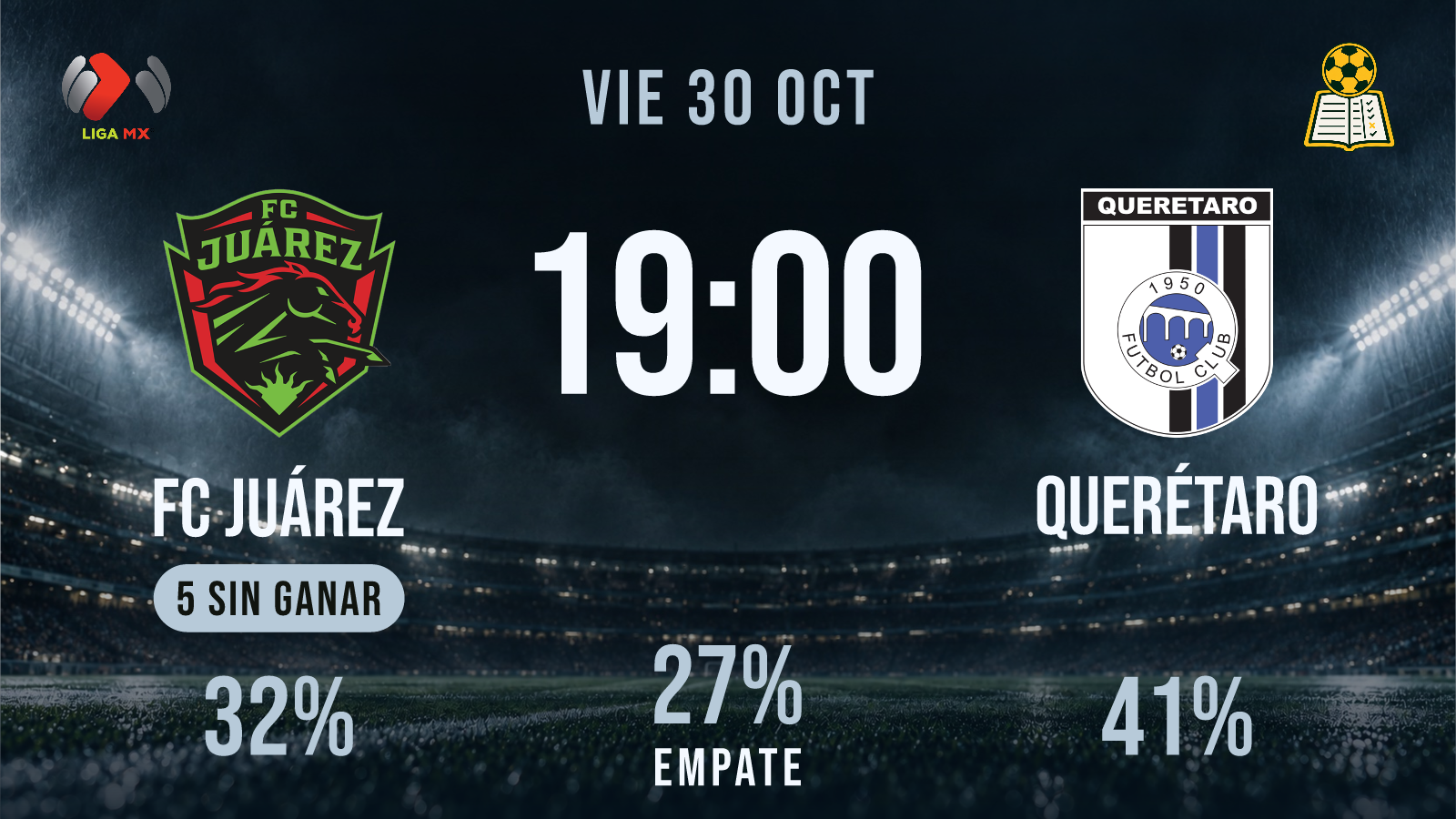 Previa · FC Juárez vs Querétaro
