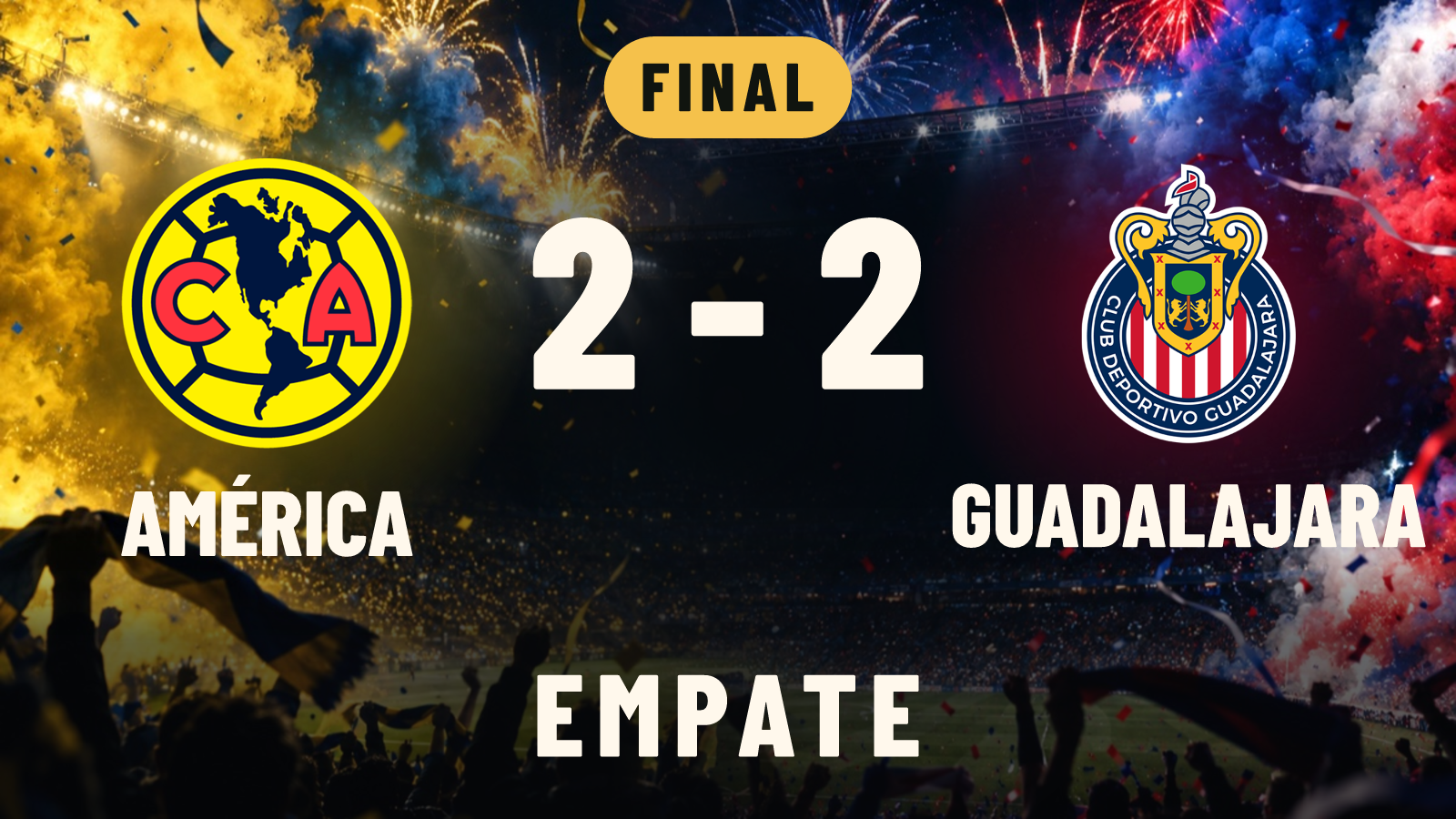 América 2-2 Guadalajara