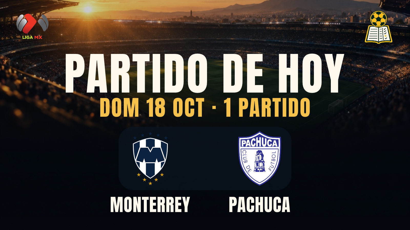 Partido de hoy · DOM 18 OCT