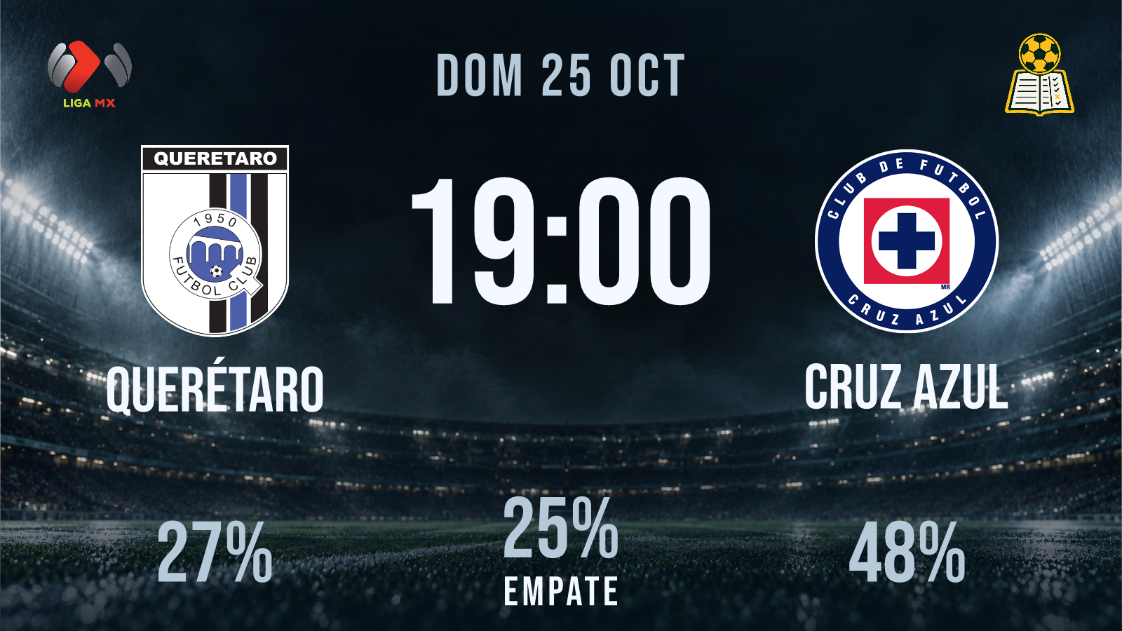 Previa · Querétaro vs Cruz Azul