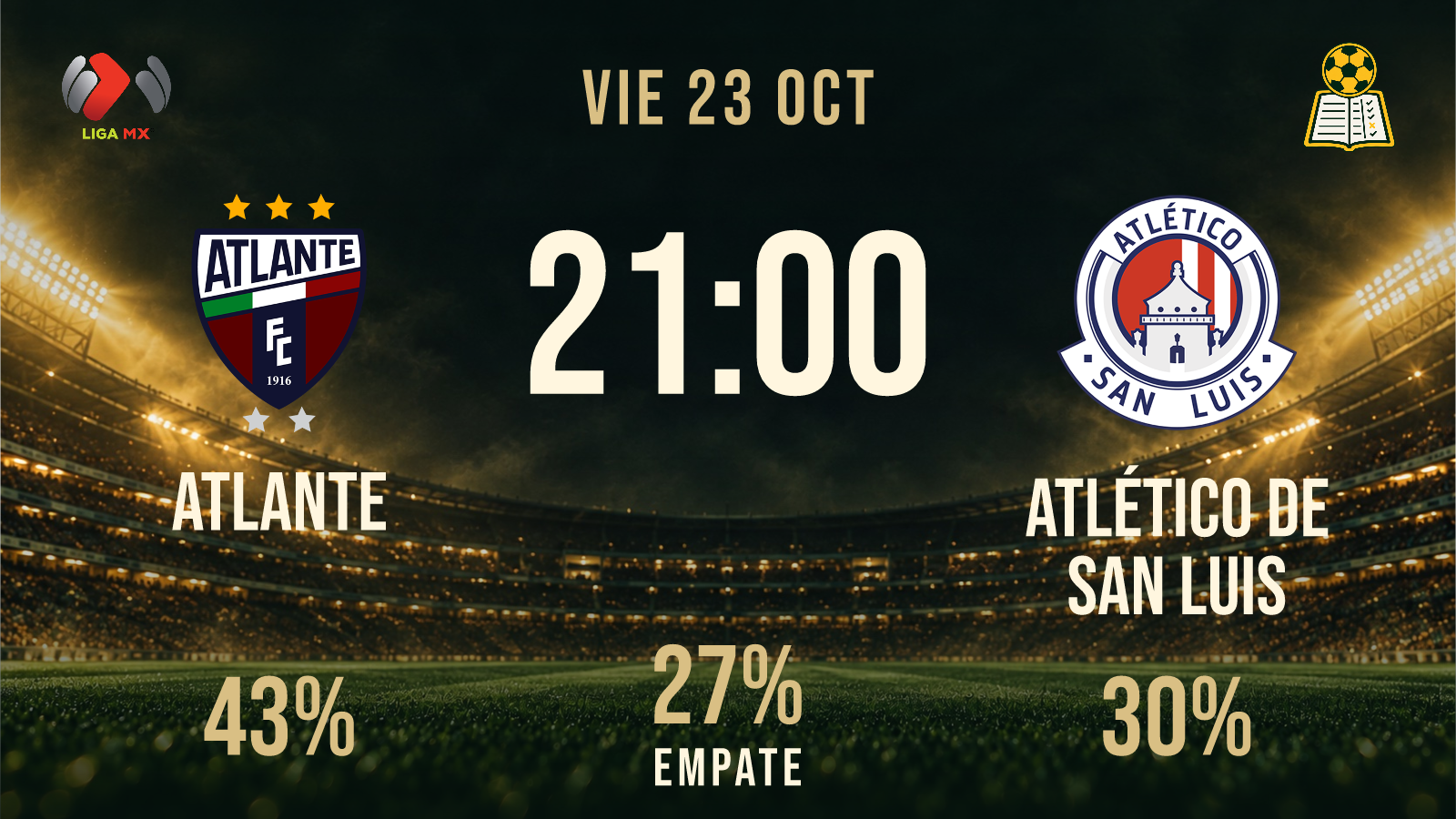 Previa · Atlante vs Atlético de San Luis